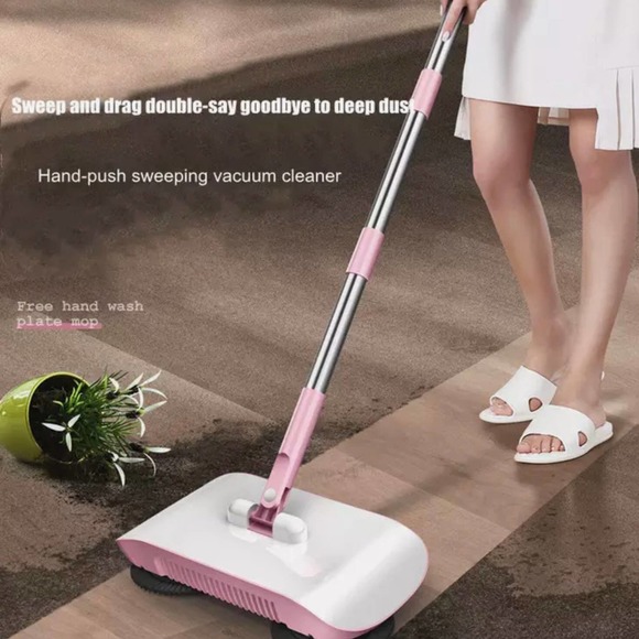 💝 PINK PUSH SWEEPER MOP SPIRAL FLOOR CLEANER - Picture 2 of 8